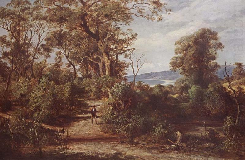 Louis Buvelot Busb track,Dromana china oil painting image